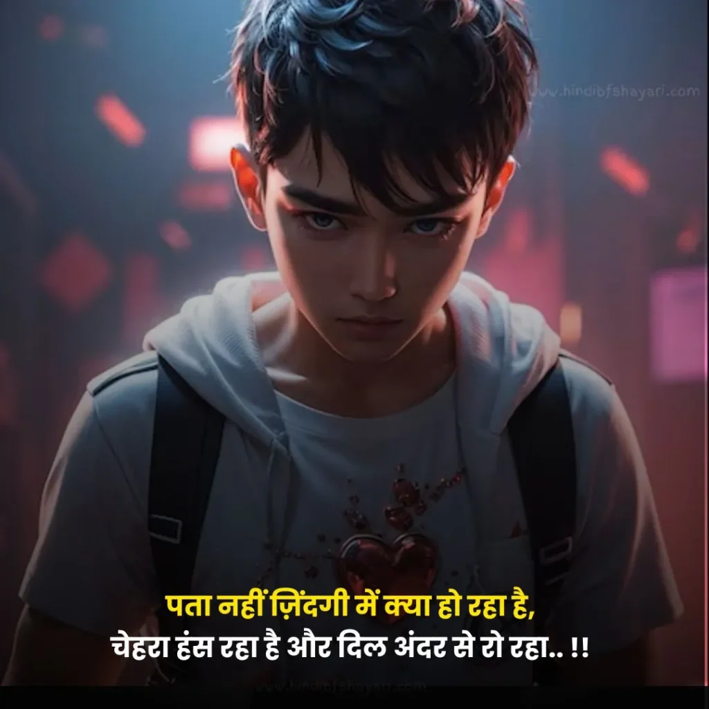 Sad zakhmi breakup shayari hindi - 2 Line